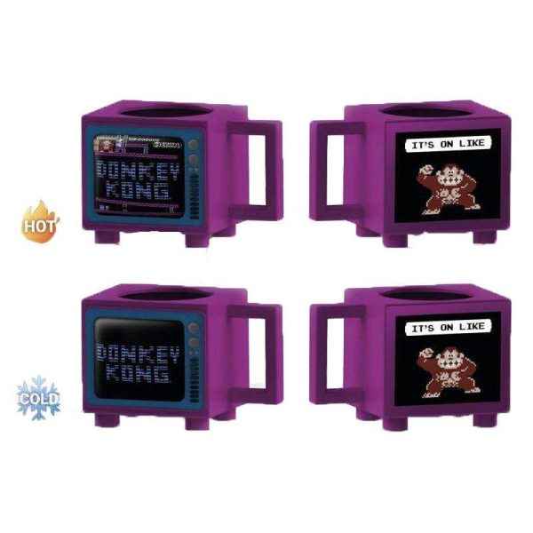 PMD HEAT REVEAL MUG: NINTENDO- DONKEY KONG (RETRO TV)