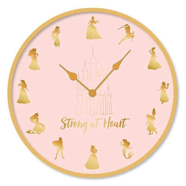 PMD WALL CLOCK: DISNEY-PRINCESSES (STRONG AT HEART)