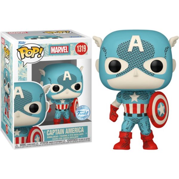 Pop! Marvel: D100 - Retro Captain America (Exc)
