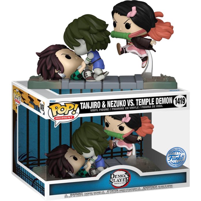 Pop Moments! Animation: Demon Slayer - Tanjiro & Nezuko vs. Temple Demon (Exc)