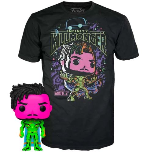 POP & Tee! Marvel: What If? - Killmonger (BLKT) (L)