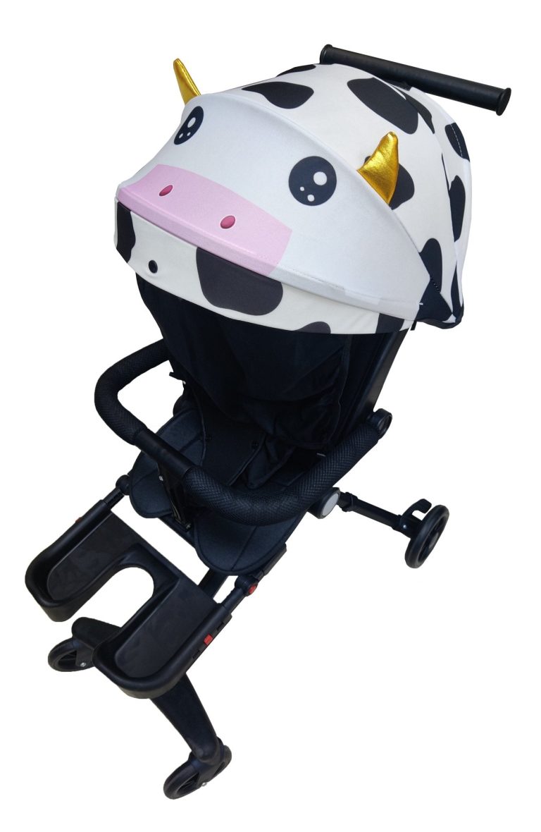 Portable Two Way 360° Rotatable Stroller with Adjustable Recliner Seat and Adjustable Canopy