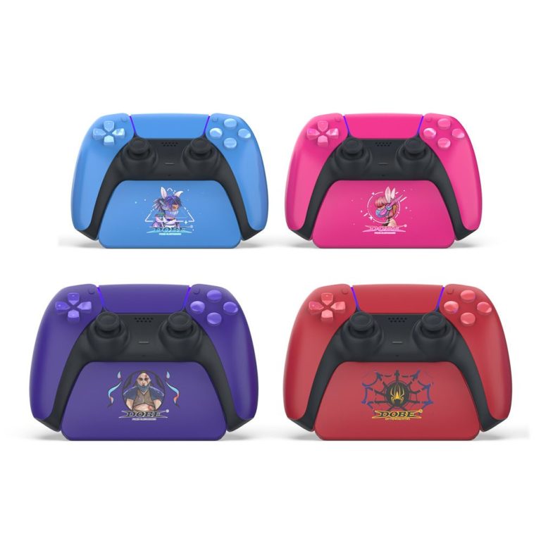 PS5 Controller Accessory Stand purple color from DOBE (Open Box)
