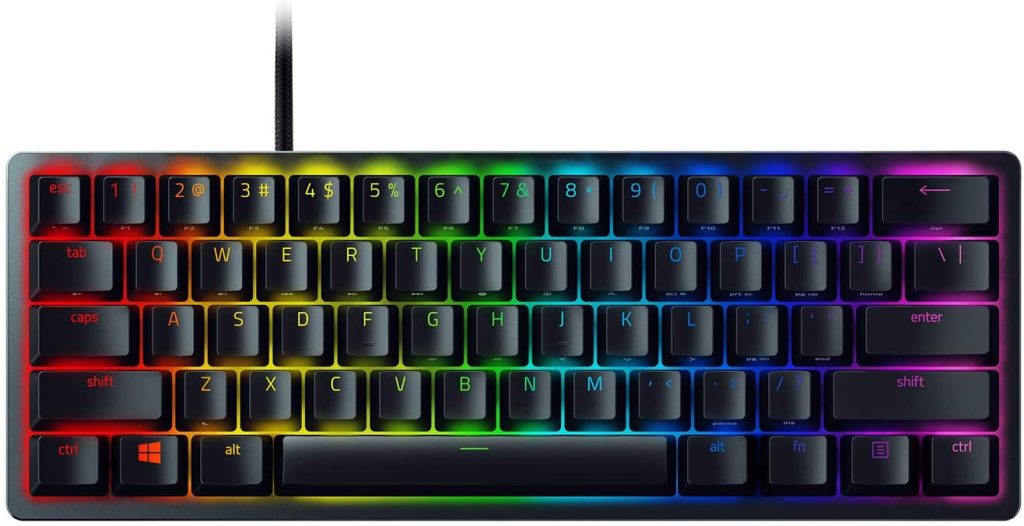 Razer Huntsman Mini Gaming Keyboard - Purple Switch (Clicky Optical Switches), Chroma RGB