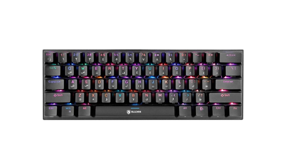 Sades Firegun Shield Mini Mechanical Keyboard " Support Arabic "