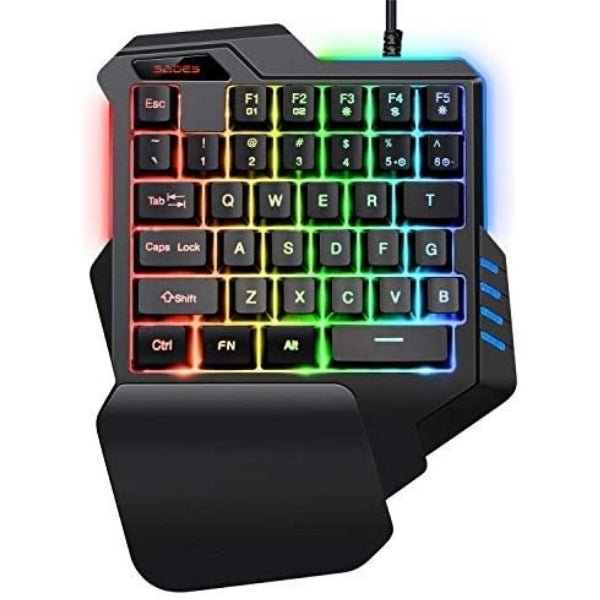 SADES Revolver TS-36 One-Handed Gaming Keyboard RGB Colorful