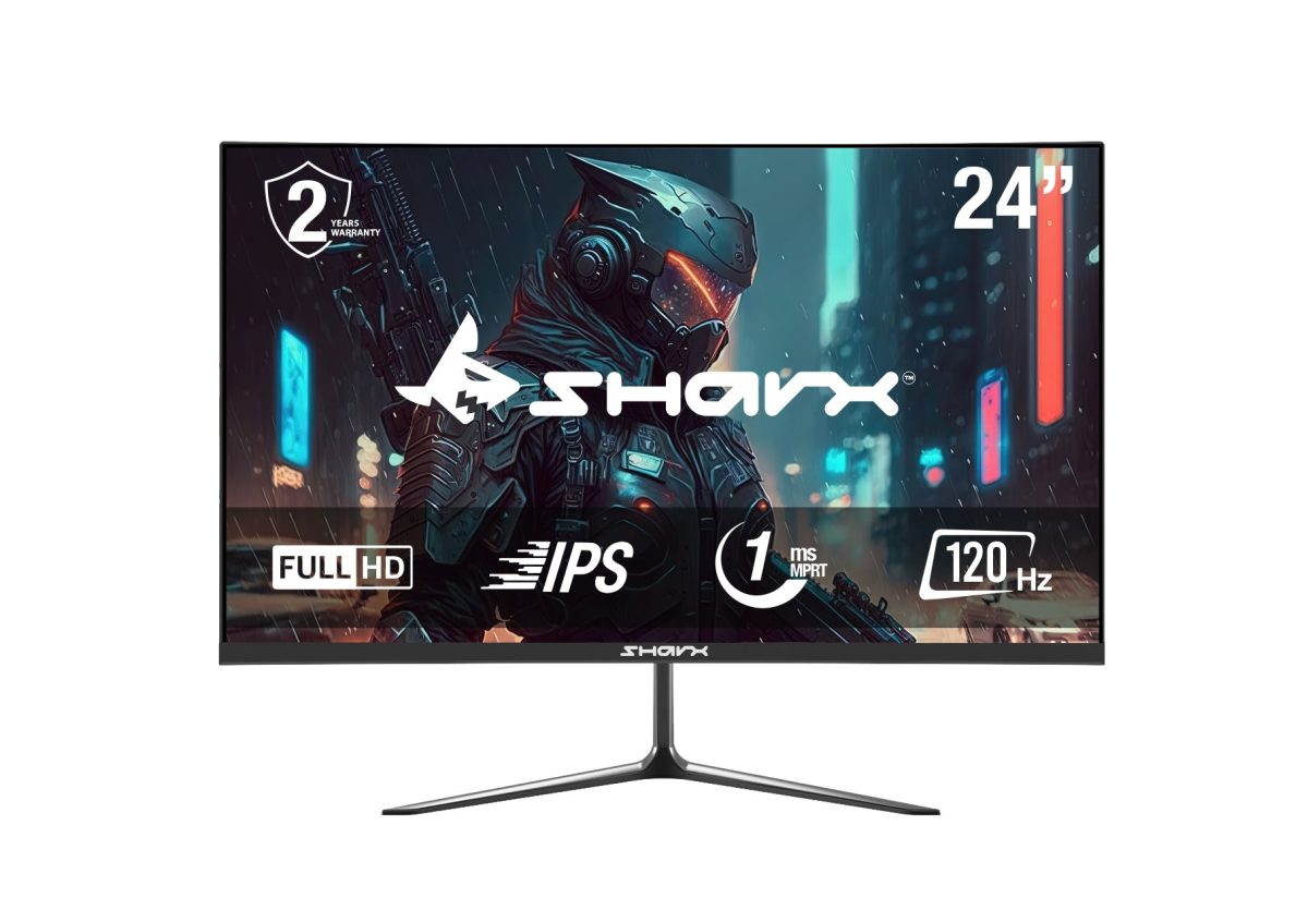 SHARX Gaming Monitor 24", FHD 120hz Refresh Rate, 1ms, IPS, FHD, 2.0HDMI, Fixed Stand, Free Sync, G-Sync Compatible Model 24F120I.