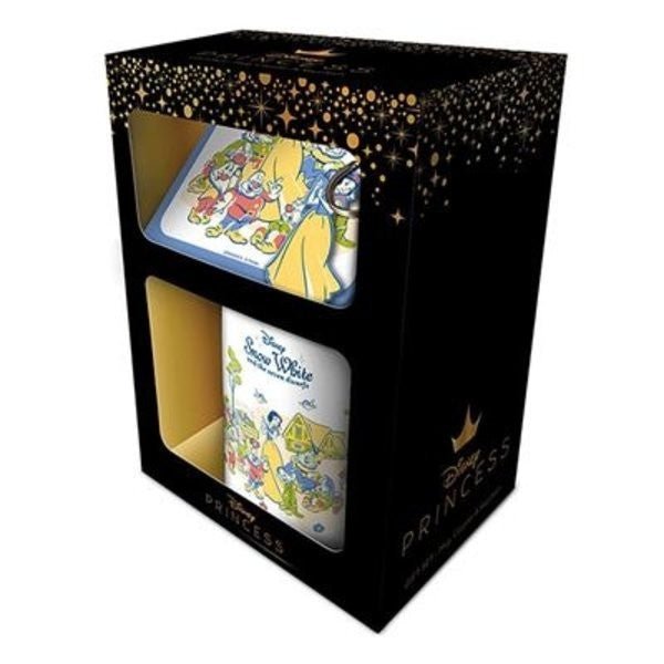 SNOW WHITE AND THE SEVEN DWARFS (PASTEL PRINCESS) MUG COASTER KEYCHAIN GIFT SET