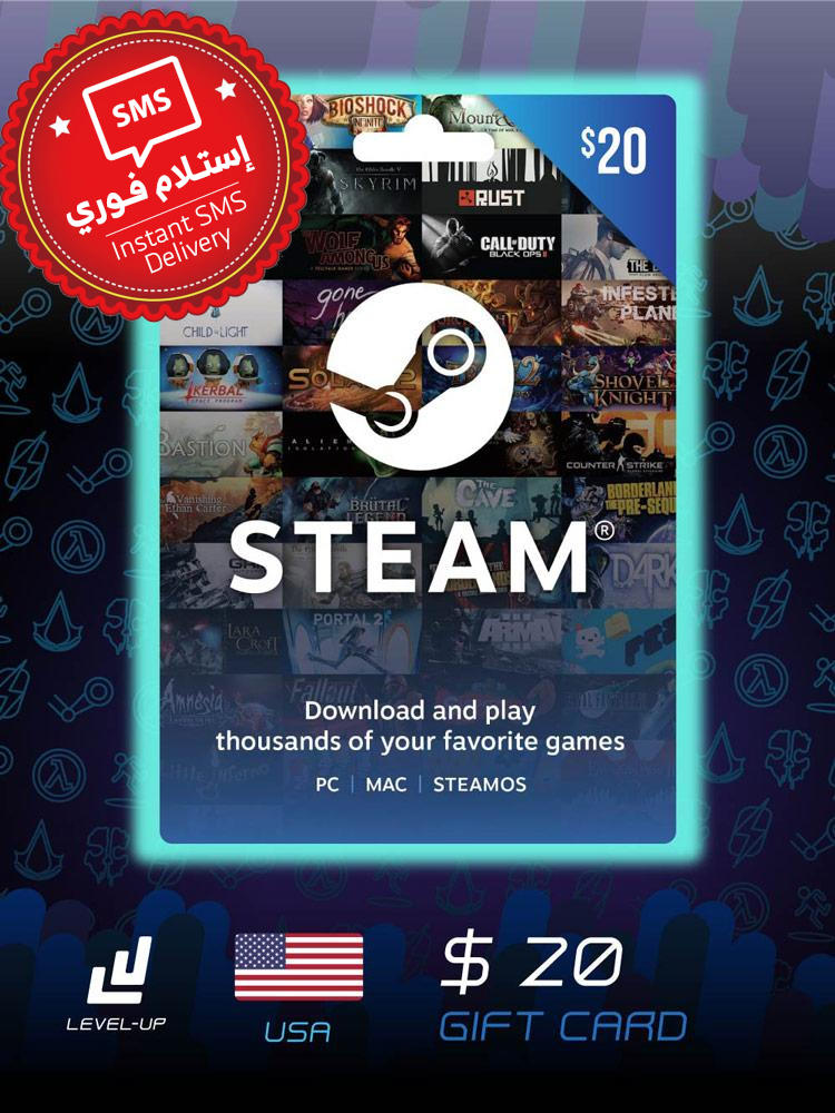 Steam Gift Card $20 (Instant SMS Delivery)