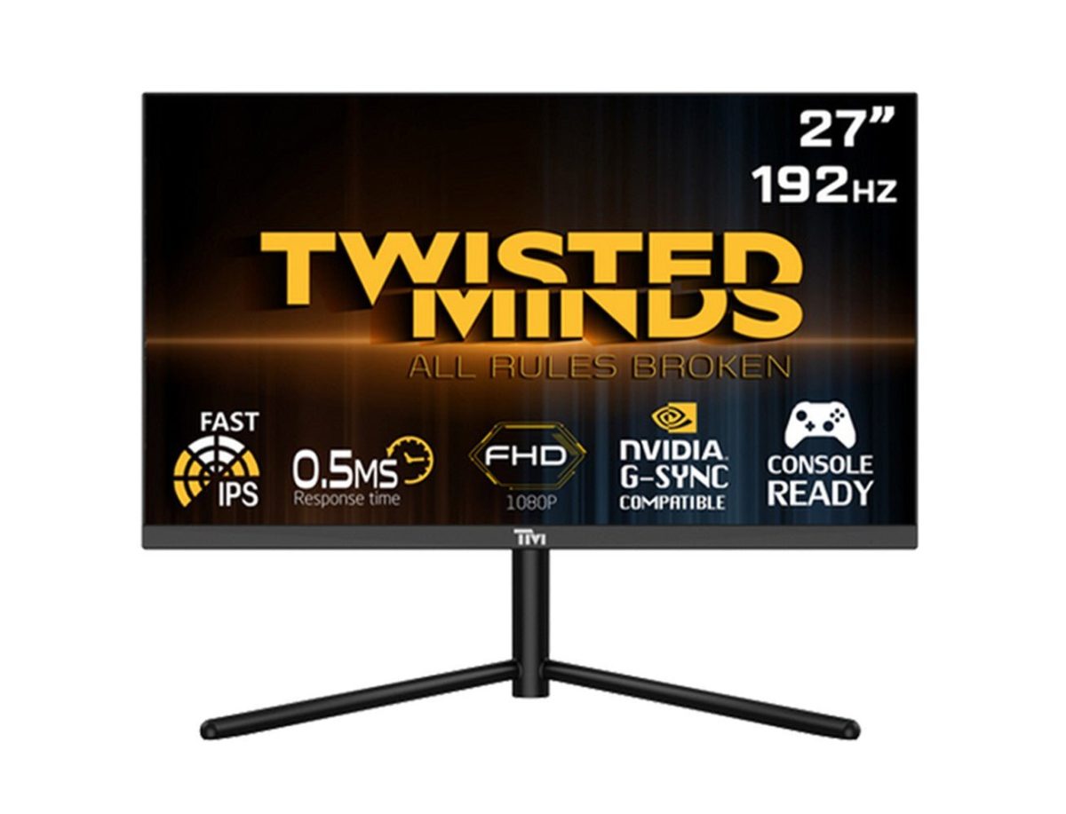 Twisted Minds 27'' FHD Fast IPS,192Hz, 0.5ms, HDMI 2.1, HDR Gaming Monitor - Black
