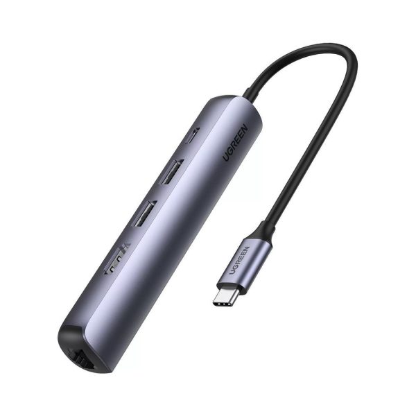 UGREEN 10919 USB-C TO USB3.0 + HDMI up to 4K@60Hz + RJ45 + PD ADAPTER ( CM418 10919 )