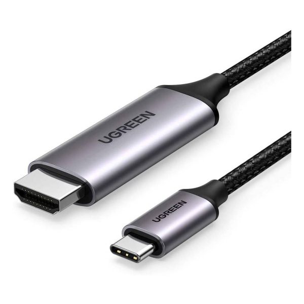 UGREEN 4K@60Hz USBC to HDMI 2.0 Cable Aluminum Shell 1.5m - Gray Black ( MM142 50570 )