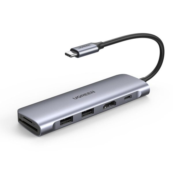 UGREEN 6-in-1 USB C PD Adapter with 4K HDMI Hub - 70411 CM195
