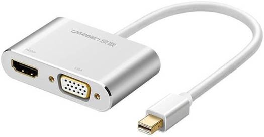 UGREEN Mini DP to HDMI + VGA Converter (Silver) 20421-MD115