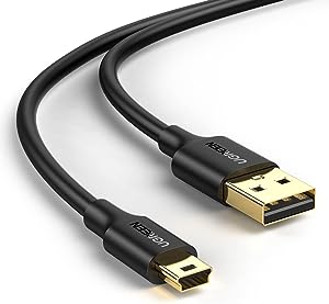 UGREEN USB 2.0 A Male to Mini 5 Pin Male Cable 1m (Black) 10355-US132