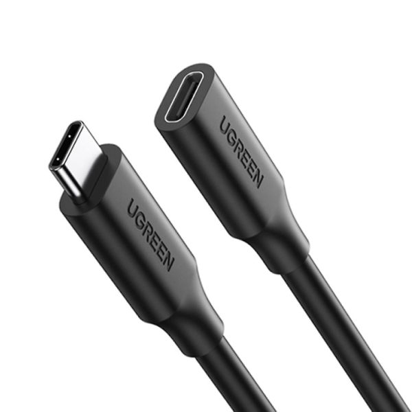 UGREEN USB-C/M to USB-C/F Gen2 5A Extension Cable 1m (Black) 10387-US353