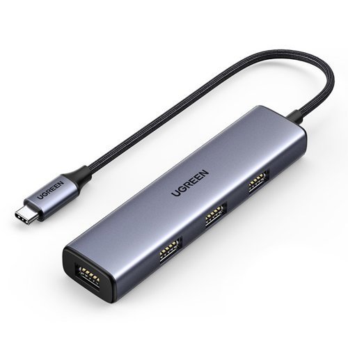 Ugreen USB-C to 4x USB 3.2 Gen 1 HUB silver CM473