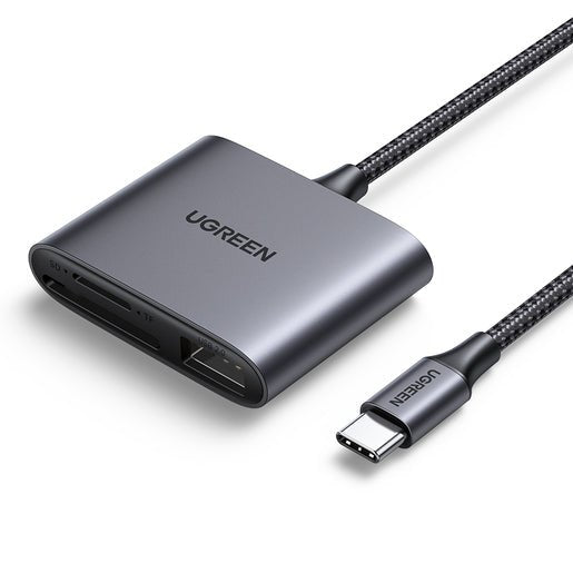 UGREEN USB-C to SD/TF + USB 2.0 Memory Card Reader 80798-CM387