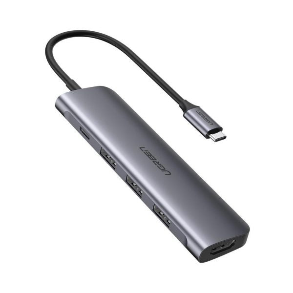 UGREEN USB Type C to HDMI 4K@30hz/1080p@60Hz + USB 3.0 * 3 + PD Power Converter ( CM136 50209 )