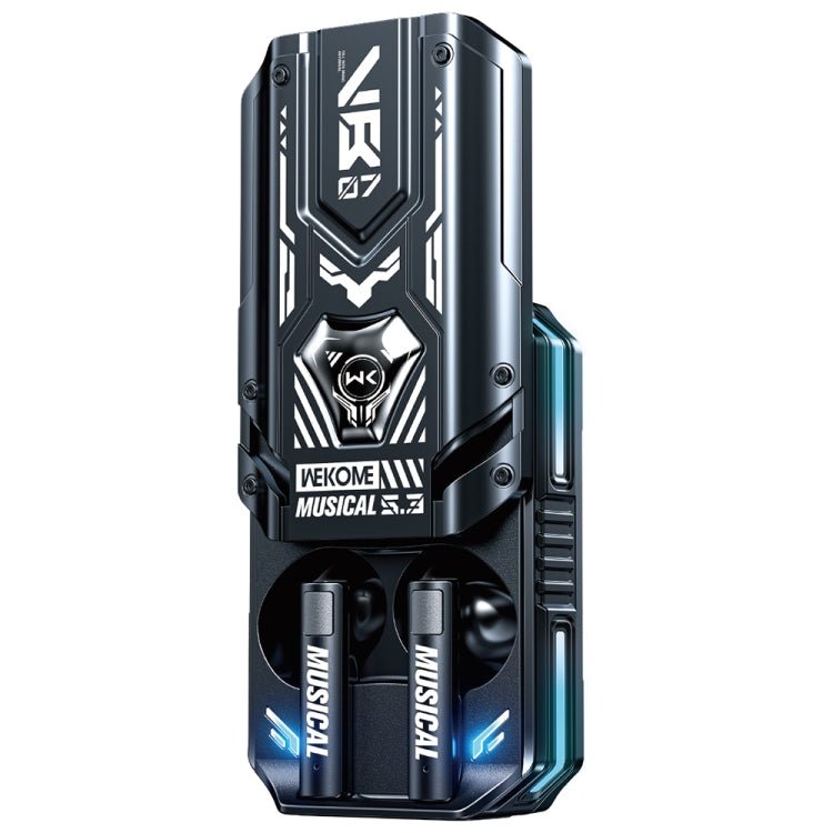 WEKOME VB07 Mecha Series Blade Wireless Bluetooth Earphone - Black
