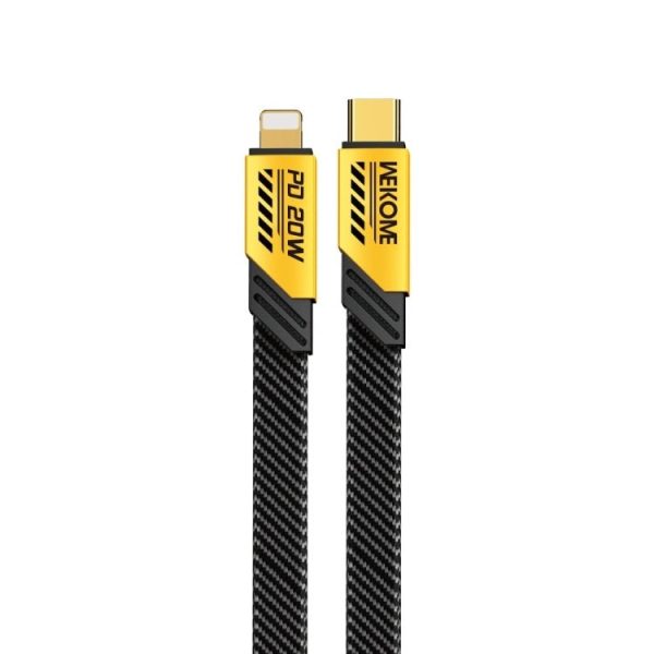 WEKOME WDC-191 MECHA SERIES - USB-C TO LIGHTNING PD CONNECTION CABLE 20W 1M - Yellow