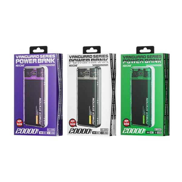 Wekome WP-349 20000mAh Pioneer 2 Generation Transparent Fast Charge Power Bank