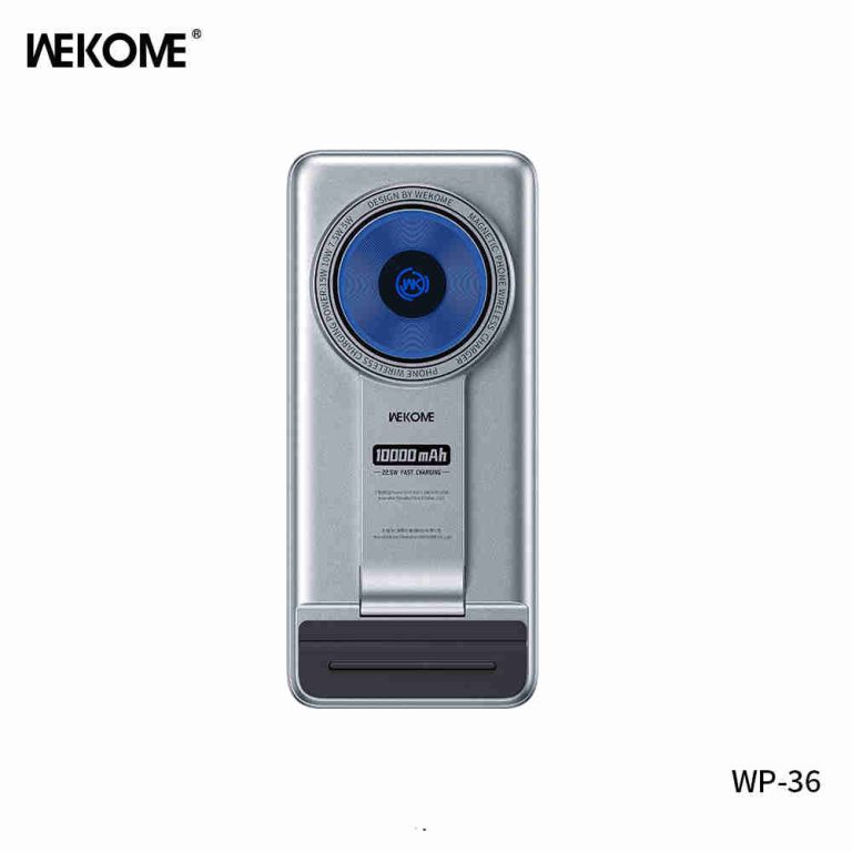 WEKOME WP-36 Vanguard Series Wireless Fast Charging Power Bank 10000 mAh - Silver