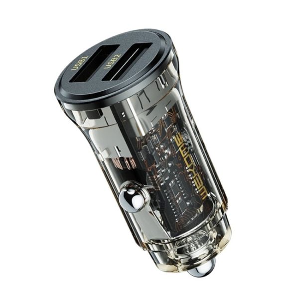 Wekome WP-C40 Vanguard Series 15W Dual USB Car Charger - Black