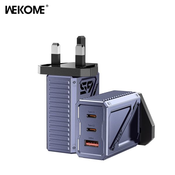 WEKOME WP-U147 Vanguard Series Mecha GaN Charger 65W(UK) - Tarnish