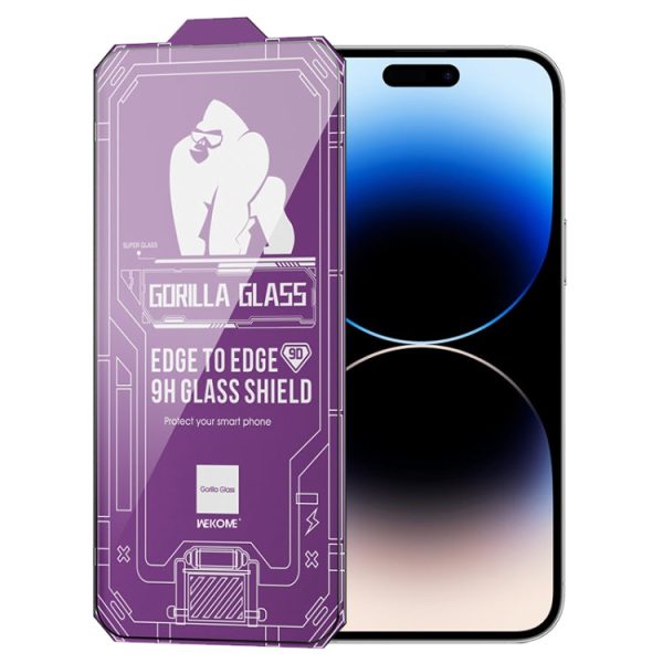WEKOME WTP-068 Vacha Series Kingkong Screen Protector (CORNING HD-Double hardness ) - Black for Iphone 15 Pro
