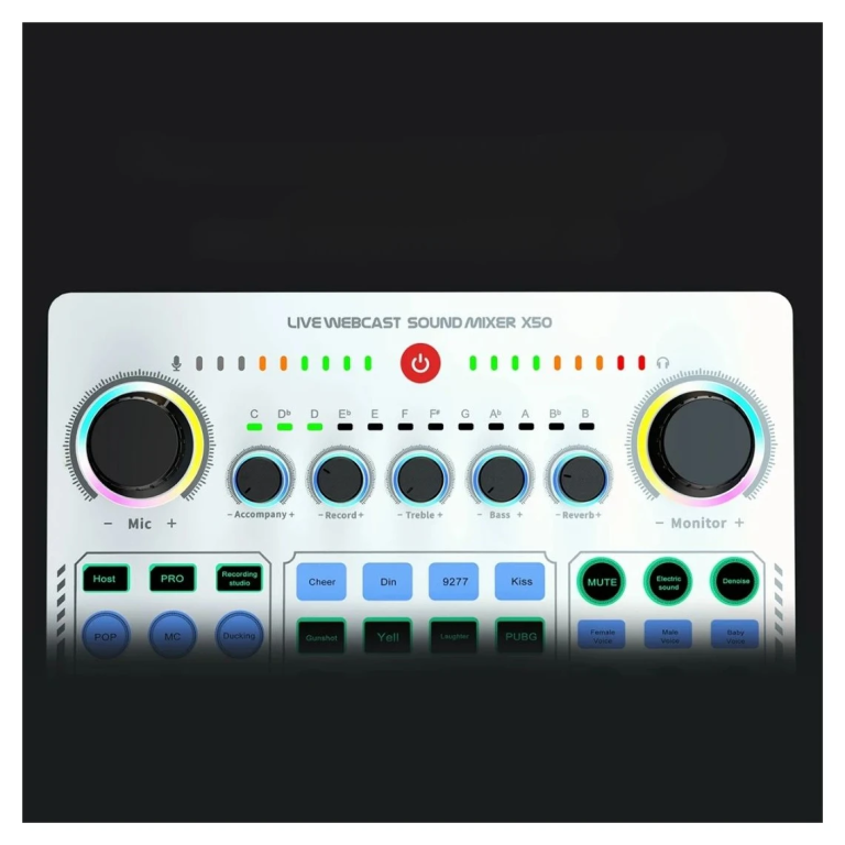 X50 Sound Card Live Webcast Sound Mixer