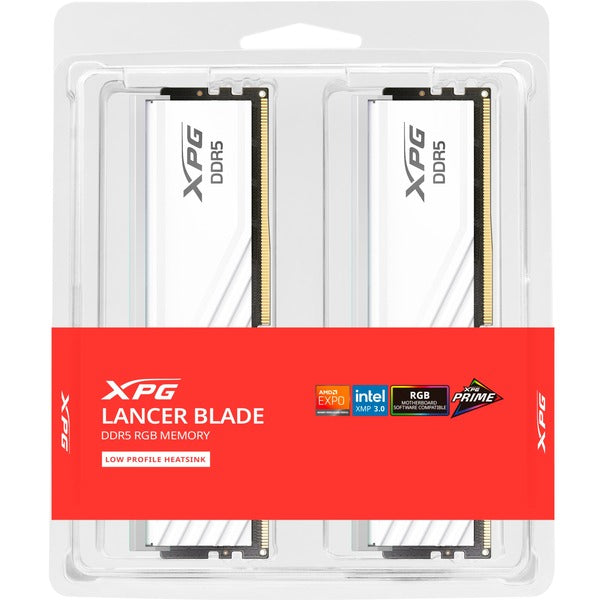 XPG Lancer Blade DDR5 RGB 16GB (8GB x2) 5600 MT/s Memory RAM - white